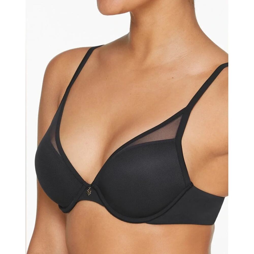 NWT Thirdlove 24/7 Classic Uplift Plunge Bra, black 38B